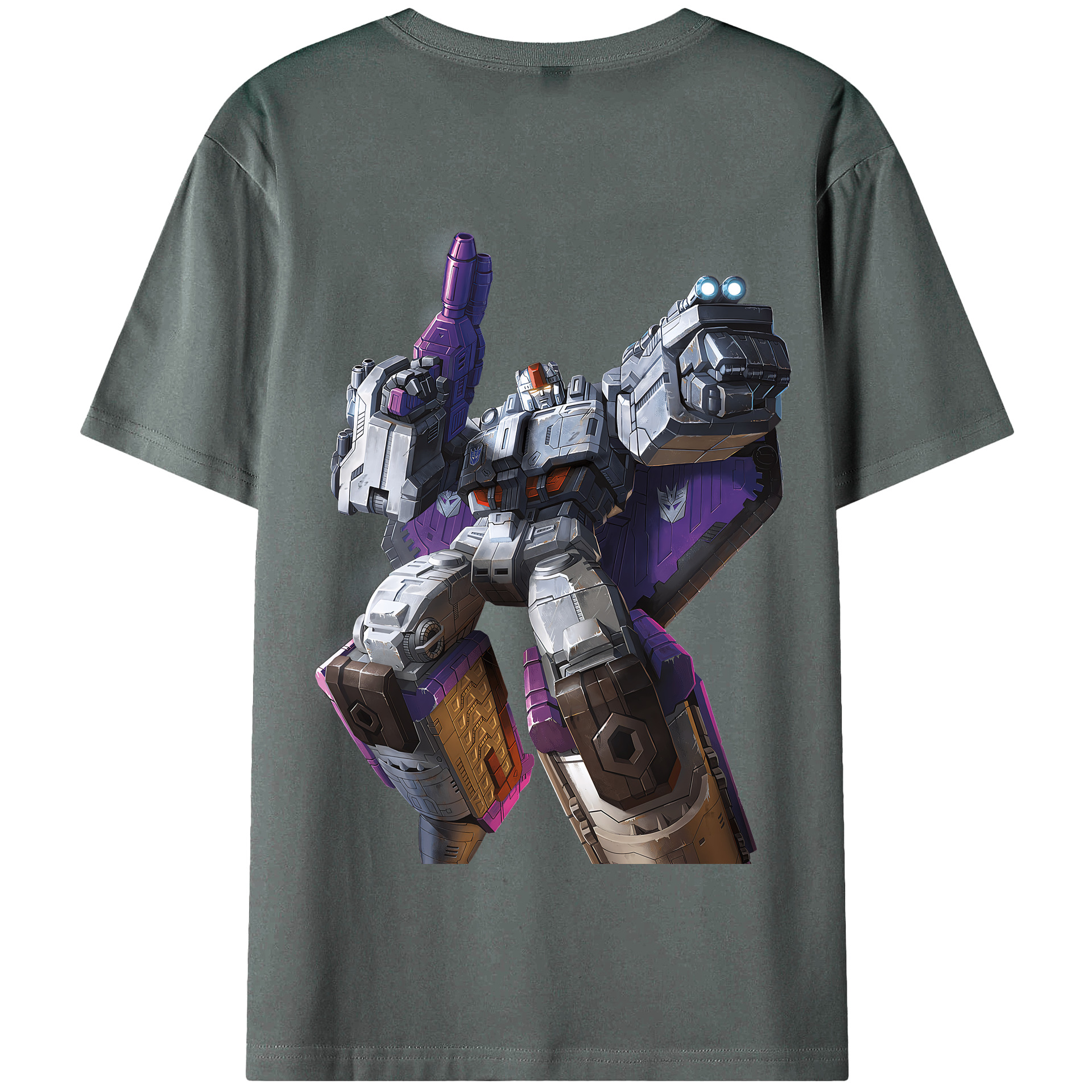 （画像用） Transformers トランスフォーマー 綿100％半袖Tシャツ（背面プリント）